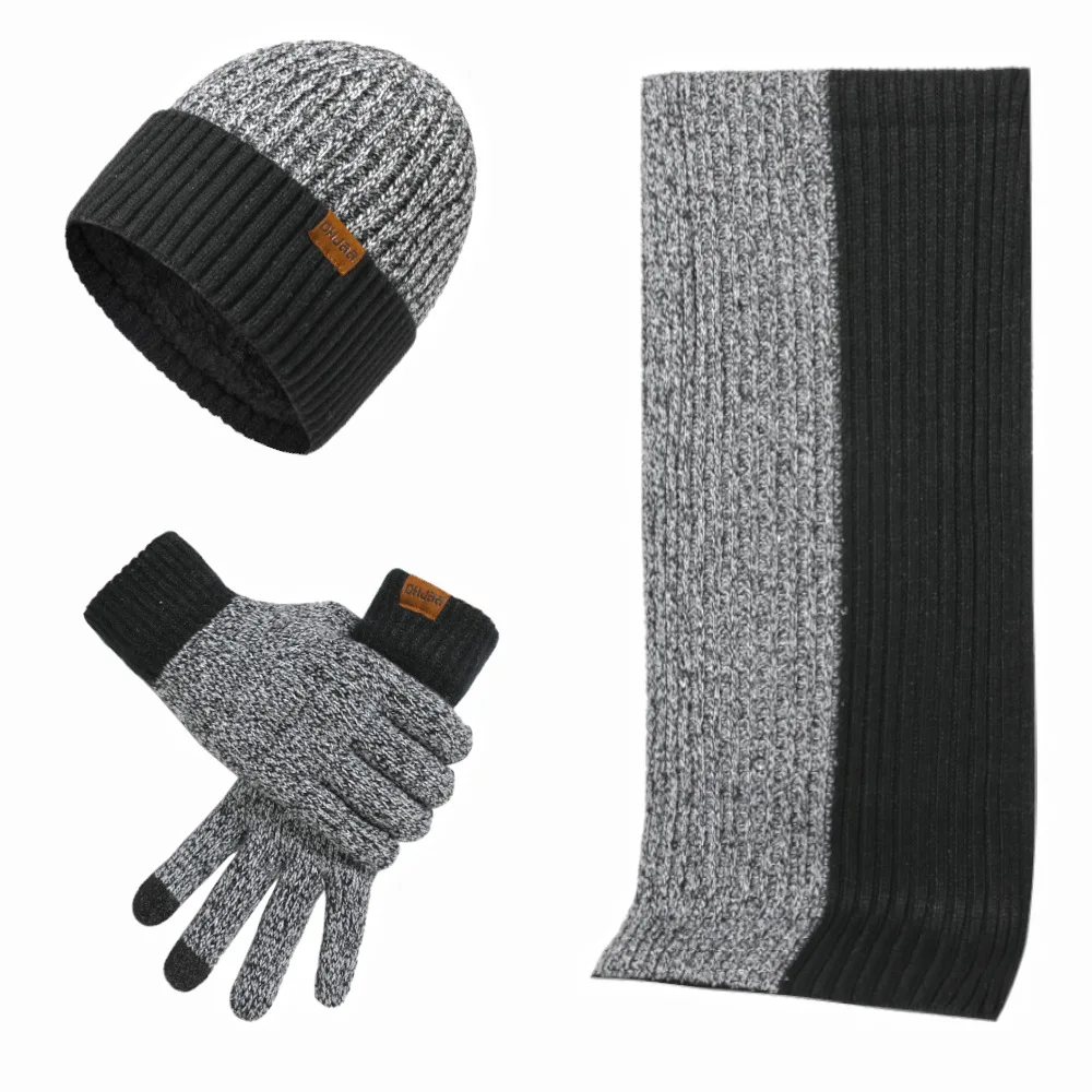 3pcs/set Winter Autumn Knitted Fashion Warm Suit Windproof Thickened Hat Soft Elastic Scarf Touch Screen Gloves Three Sets
3pcs/set Winter Autumn Knitted Fashion Warm Suit Windproof Thickened Hat Soft Elastic Scarf Touch Screen Gloves Three Sets