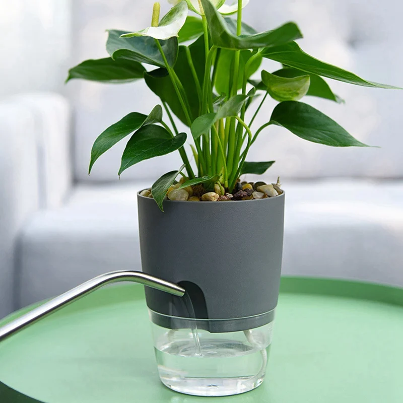 Watering Planter Handmade 2 Layer Self Watering Plant Flower Pot Water Container Round Flowerpot Home Garden Decor
Watering Planter Handmade 2 Layer Self Watering Plant Flower Pot Water Container Round Flowerpot Home Garden Decor
