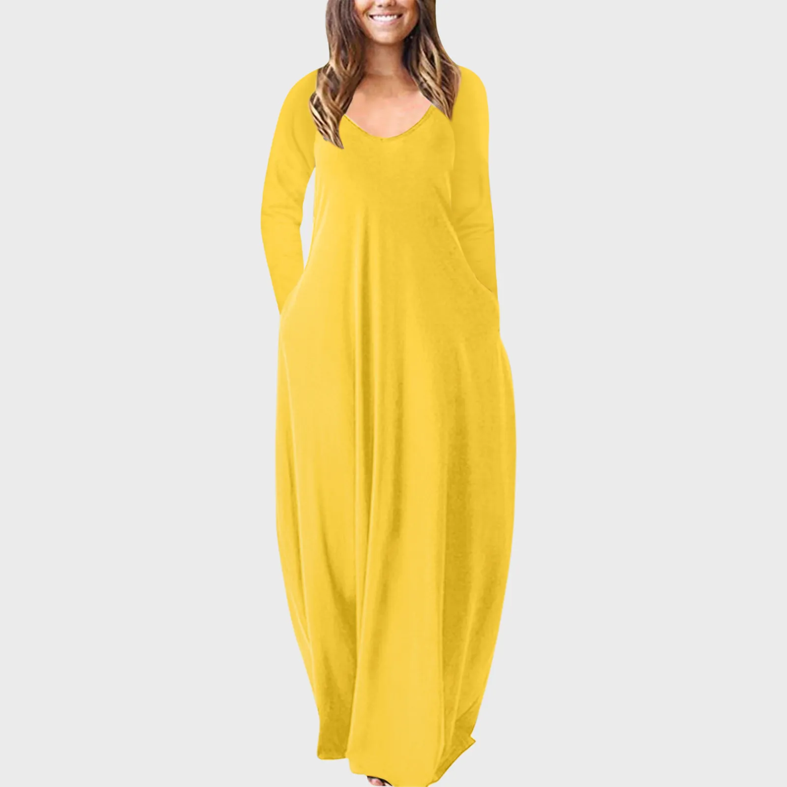 2021 Women Long Maxi Dress Casual Long Sleeve Pleated Dress Pockets Buttons V Neck Party Vestidos Cotton Bohemian Dresses
2021 Women Long Maxi Dress Casual Long Sleeve Pleated Dress Pockets Buttons V Neck Party Vestidos Cotton Bohemian Dresses