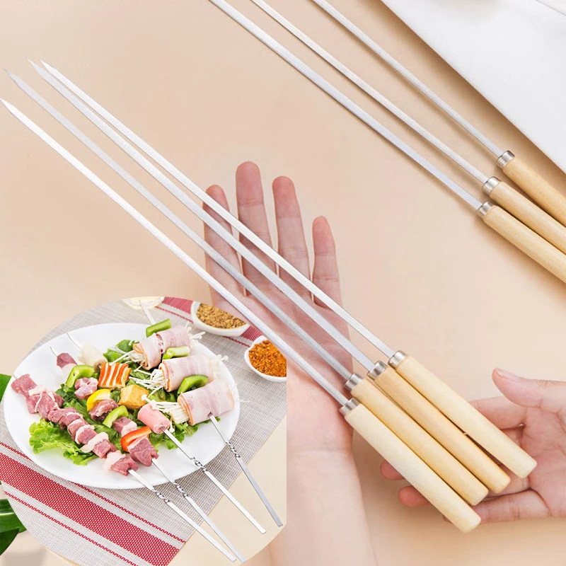 5/25pcs Stainless BBQ Sticks Steel For Skewer Reusable For Outdoor Camping Picnic Tools Cooking tools Barbeque Tools
5/25pcs Stainless BBQ Sticks Steel For Skewer Reusable For Outdoor Camping Picnic Tools Cooking tools Barbeque Tools