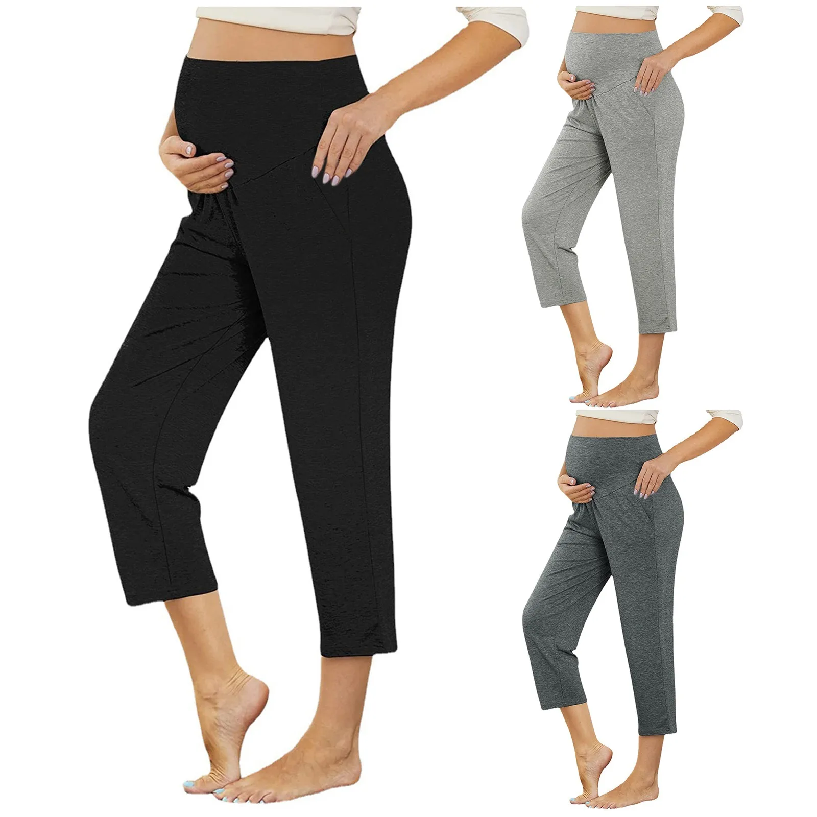 Maternity Women's Solid Color Casual Pants Stretchy Comfortable Lounge Pants Pregnancy Workout Running Pants with Elastic Waist#
Maternity Women's Solid Color Casual Pants Stretchy Comfortable Lounge Pants Pregnancy Workout Running Pants with Elastic Waist#