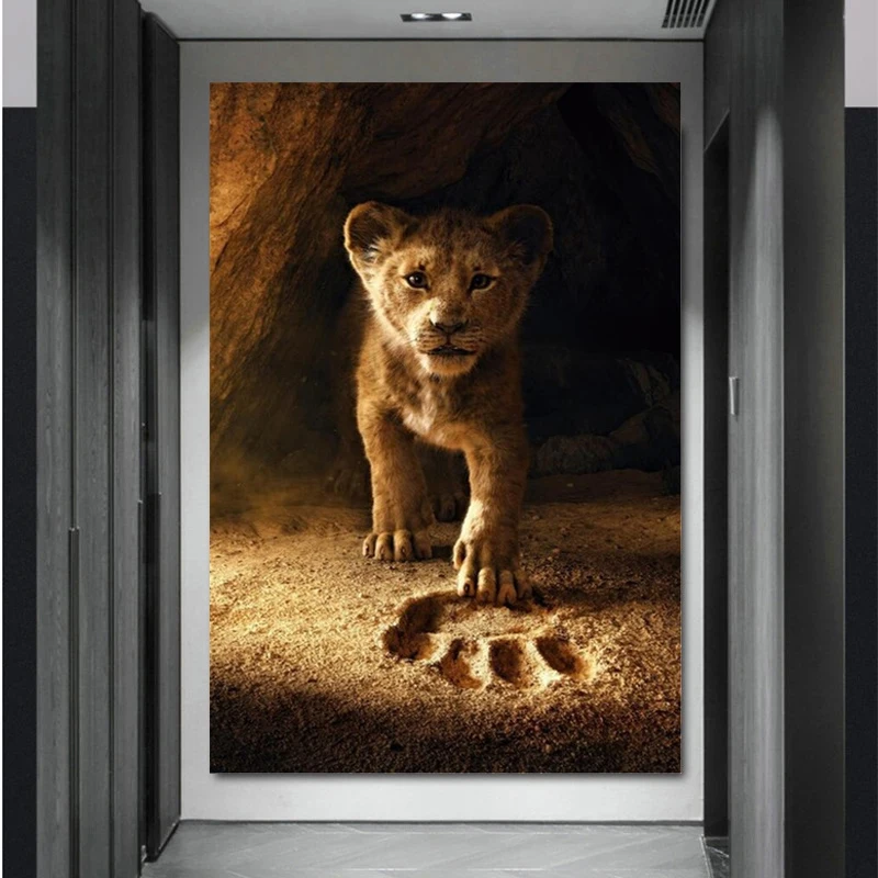 The Lion King Tiny Simba Classic Cartoon Movie Canvas Painting Poster and Prints Animal on Wall Art Picture for Kid Room Decor
The Lion King Tiny Simba Classic Cartoon Movie Canvas Painting Poster and Prints Animal on Wall Art Picture for Kid Room Decor
