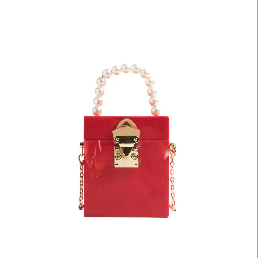 Trend Acrylic Box Handbag With Pearl Portable Chian For Women Elegant Evening Party Shoulder Bag Totes Female Cosmetic Bags 2022
Trend Acrylic Box Handbag With Pearl Portable Chian For Women Elegant Evening Party Shoulder Bag Totes Female Cosmetic Bags 2022