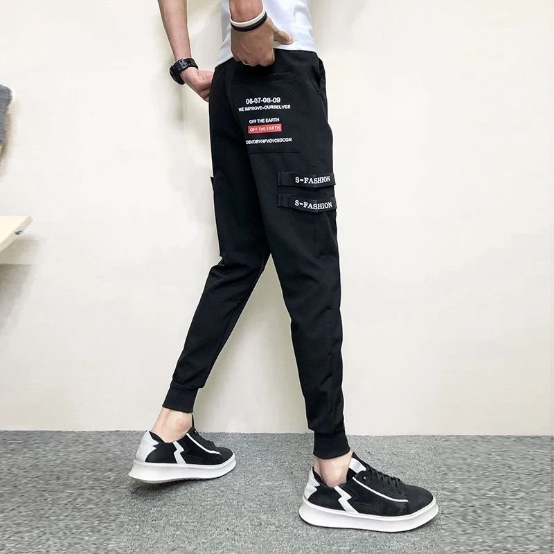 Korean Summer Streetwear Pantalones Hombre Fashion 2022 Ankle Length Slim Fit Casual Harem Pants Men Trousers Side Ribbon 36-28
Korean Summer Streetwear Pantalones Hombre Fashion 2022 Ankle Length Slim Fit Casual Harem Pants Men Trousers Side Ribbon 36-28