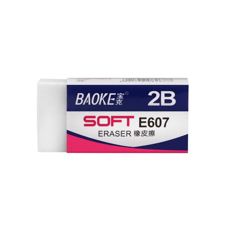 Ластик для рисования Baoke E607, 45 шт. в коробке, белый ластик для рисования 2B, без чипов, художественный ластик, не оставляет следов, студенческие...
Ластик для рисования Baoke E607, 45 шт. в коробке, белый ластик для рисования 2B, без чипов, художественный ластик, не оставляет следов, студенческие...