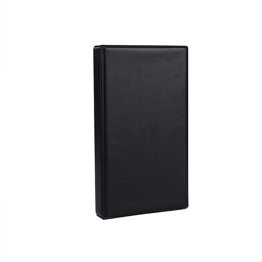 18.5x10.8cm 180 Sheets PU Leather Hardcover Business Book 180 Cards Name Book Case Holder Book (Black)
18.5x10.8cm 180 Sheets PU Leather Hardcover Business Book 180 Cards Name Book Case Holder Book (Black)
