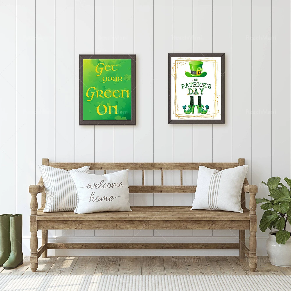 St. Patrick's Day Leprechaun Set, Make Your Green Home Decor Gift Simple Artwork Poster
St. Patrick's Day Leprechaun Set, Make Your Green Home Decor Gift Simple Artwork Poster
