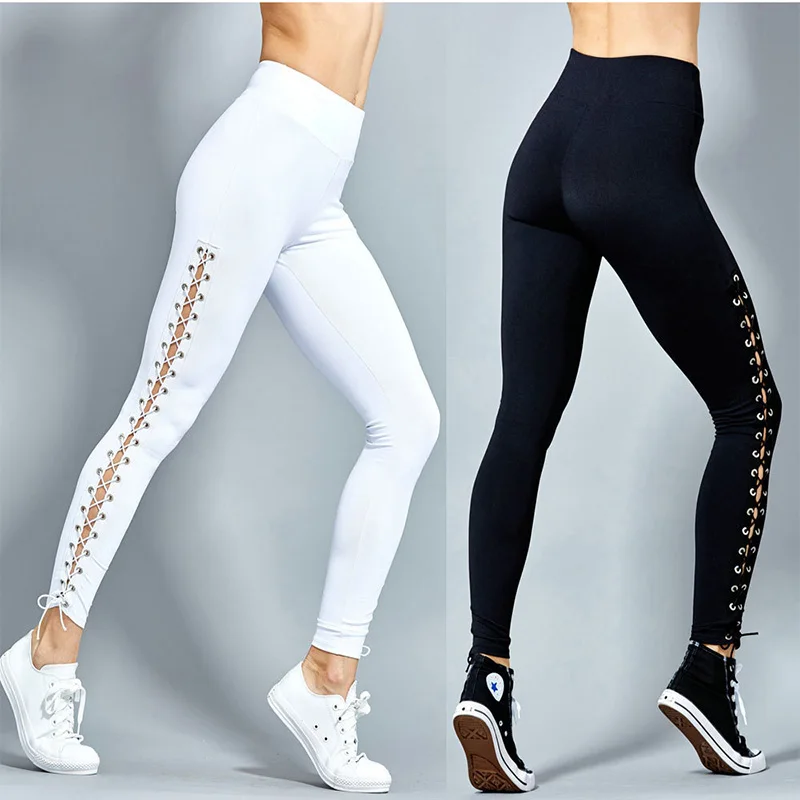 Women's Black Leggings Stretch Ladies Solid Skinny Leggings Casual Fitness Leggings Slim Stretch Elastic Lace up Leggings
Women's Black Leggings Stretch Ladies Solid Skinny Leggings Casual Fitness Leggings Slim Stretch Elastic Lace up Leggings