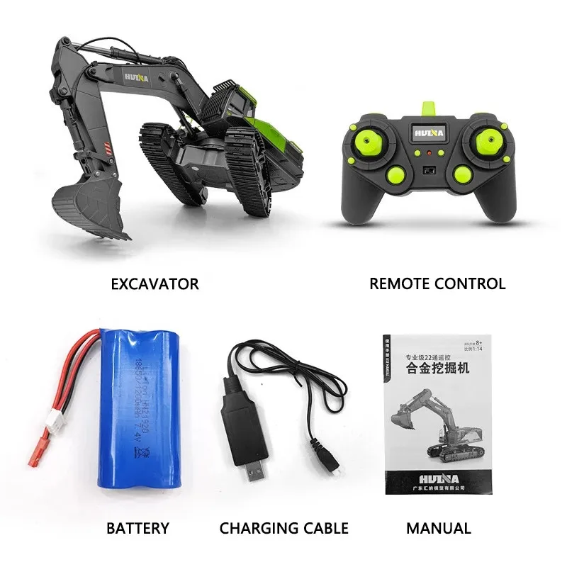 HUINA 1593 1:14 RC Excavator 2.4G 22CH Remote Control Truck Toys With LED Lighting Unlimited Rotation Kid Adult RC Car Toys
HUINA 1593 1:14 RC Excavator 2.4G 22CH Remote Control Truck Toys With LED Lighting Unlimited Rotation Kid Adult RC Car Toys