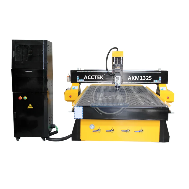

China High Quality ACCTEK 1325 CNC Router 4X8 3 Axis Wood CNC Router Prices Wood CNC Milling Carving Machine
