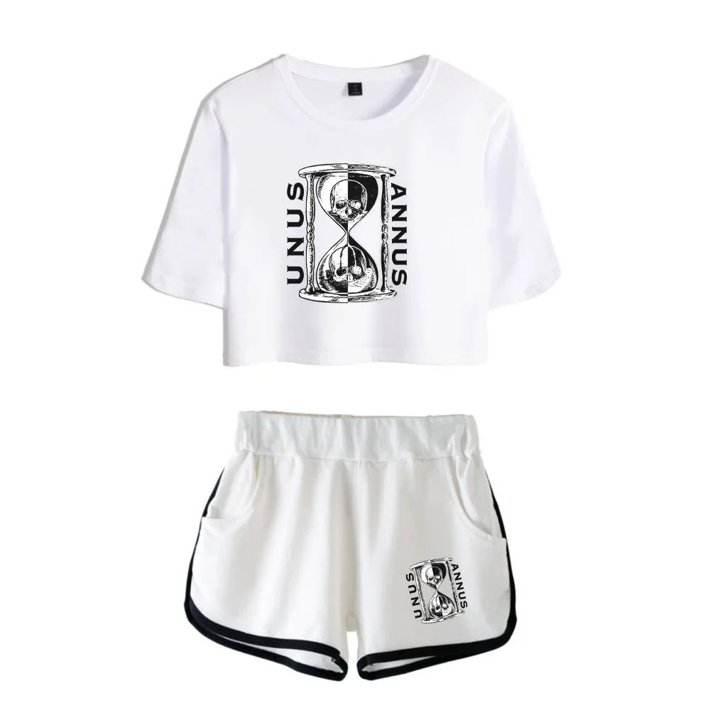 Unus Annus TV 2 Piece Set Print T Shirt Streetwear Tops+ Shorts Girls Sexy Sportswear Summer Comfortable Breathable Short Pants
Unus Annus TV 2 Piece Set Print T Shirt Streetwear Tops+ Shorts Girls Sexy Sportswear Summer Comfortable Breathable Short Pants