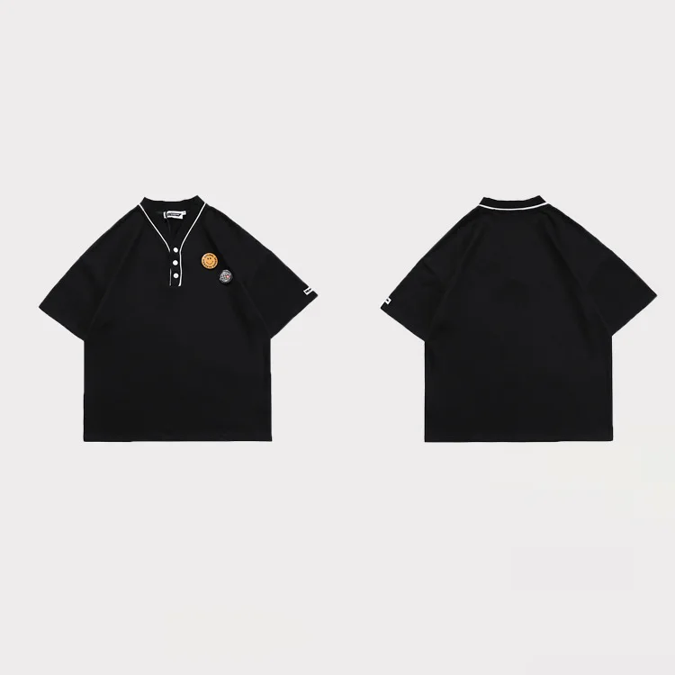 2021 Summer Men's Campus Culture Personality Loose Trend Men's and Women's Short-sleeved T-shirt
2021 Summer Men's Campus Culture Personality Loose Trend Men's and Women's Short-sleeved T-shirt