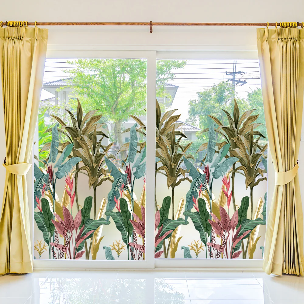 DICOR Transparent Window Film Stained Glass Decorative Roll Tropical Rainforest Flowers Plants Suitable for Bathroom Bedroom New
DICOR Transparent Window Film Stained Glass Decorative Roll Tropical Rainforest Flowers Plants Suitable for Bathroom Bedroom New