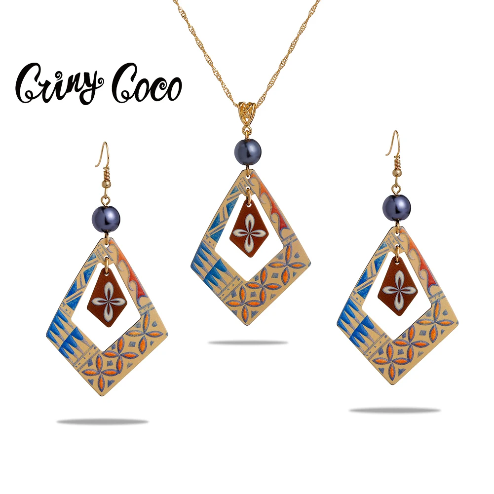 SophiaXuan Hawaiian Acrylic Jewelry Sets Charming New Design Geometric Accessories Chians Dangling Earrings Necklaces for Women
SophiaXuan Hawaiian Acrylic Jewelry Sets Charming New Design Geometric Accessories Chians Dangling Earrings Necklaces for Women