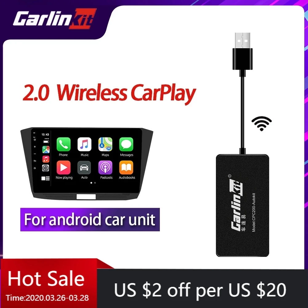 Carlinkit USB CarPlay Dongle/Android Auto for Android Car Android Multimedia Player iPhone Android phone Wireless Autokit Black
Carlinkit USB CarPlay Dongle/Android Auto for Android Car Android Multimedia Player iPhone Android phone Wireless Autokit Black