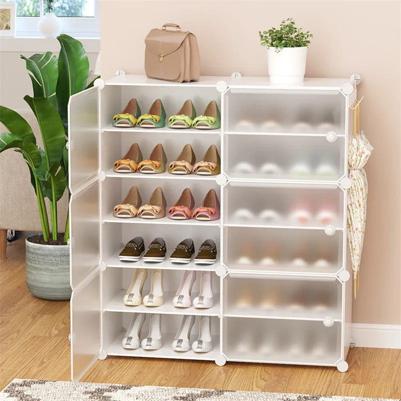 Vertical Shoe Rack Dustproof Shoe Cabinet with Door Easy Assembly Shoes Organizer Shelf Space-Saving Stand Holder Home Furniture 
Vertical Shoe Rack Dustproof Shoe Cabinet with Door Easy Assembly Shoes Organizer Shelf Space-Saving Stand Holder Home Furniture