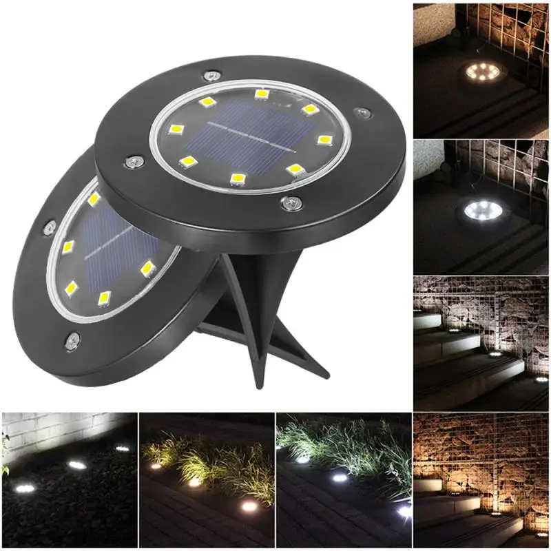 Solar Garden Lights 8LED Solar Ground Lights Waterproof Light Underground Sensing Landscape Lights For Lawn Pathway
Solar Garden Lights 8LED Solar Ground Lights Waterproof Light Underground Sensing Landscape Lights For Lawn Pathway