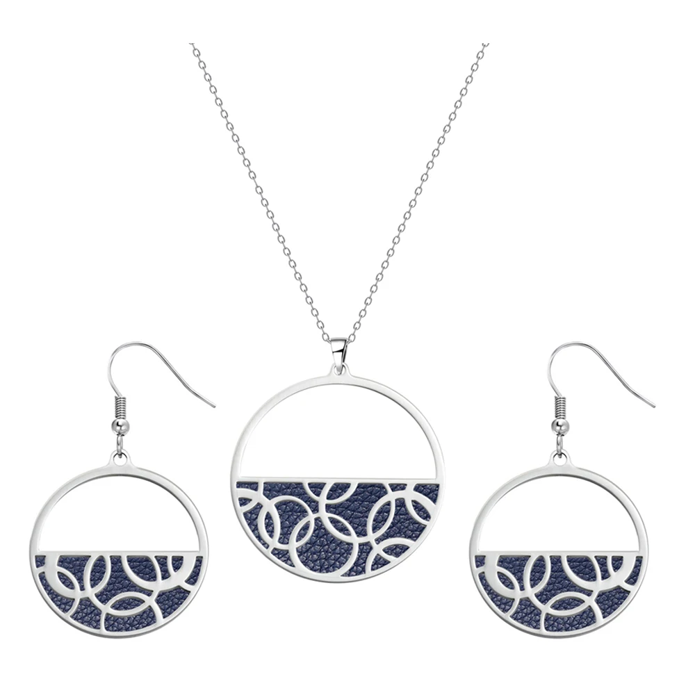 Cremo Women Necklace Earrings Jewelry Set Interchangeable Leather Stainless Steel Charm Pendant Necklaces Valentine's Day Gift
Cremo Women Necklace Earrings Jewelry Set Interchangeable Leather Stainless Steel Charm Pendant Necklaces Valentine's Day Gift