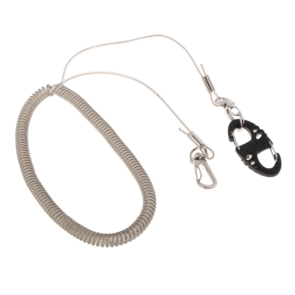 Lovoski 2.5m Steel Wire Fishing Coiled Lanyard Net Release Fly Fishing
Lovoski 2.5m Steel Wire Fishing Coiled Lanyard Net Release Fly Fishing