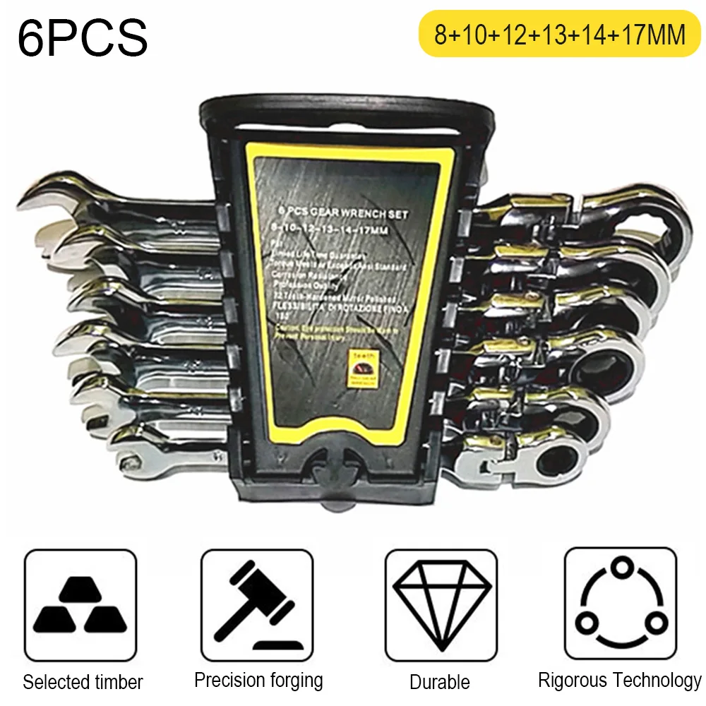 8-17MM Key Set Ratcheting Box Combination Wrenches for Car Repair Ring Spanner Hand Tools A Set of Key
8-17MM Key Set Ratcheting Box Combination Wrenches for Car Repair Ring Spanner Hand Tools A Set of Key