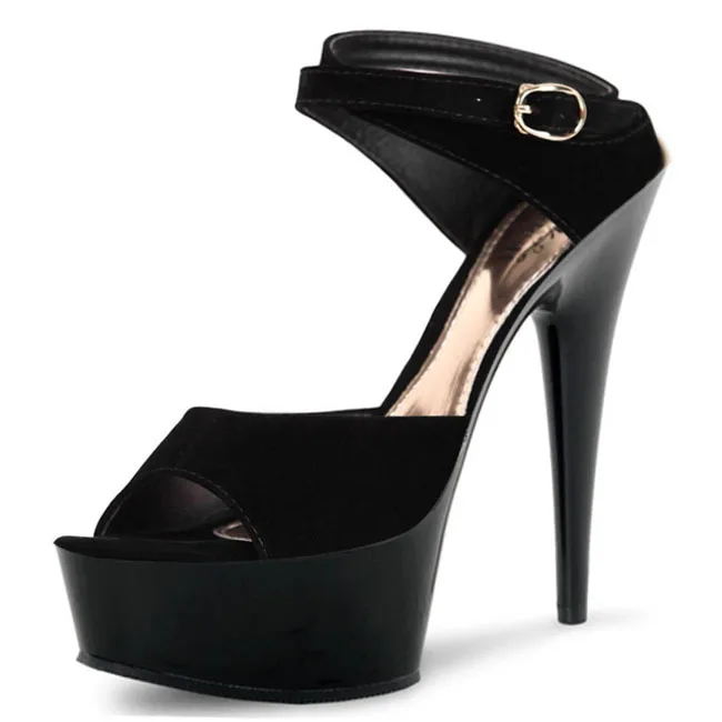 New summer sandals 15cm thin heel open toe bag heel high heels fashion Wristband Black women's shoes
New summer sandals 15cm thin heel open toe bag heel high heels fashion Wristband Black women's shoes