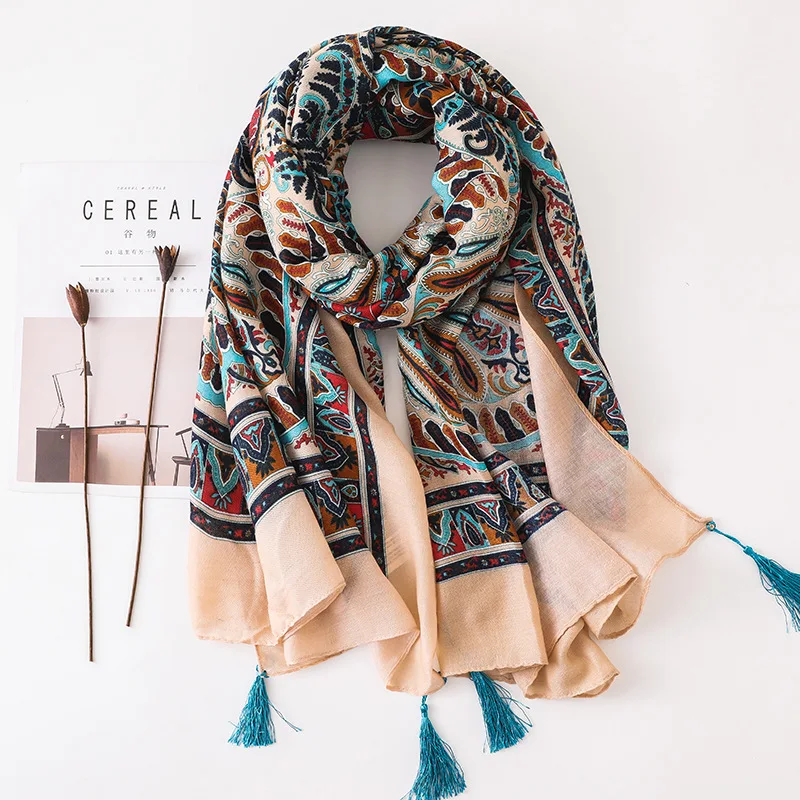 Luxury Brand Autumn Ethnic Style Print Silk Scarves 2021 Winter Beach Towel Cotton And Linen Scarf Lady Sunscreen Tassels Shawls
Luxury Brand Autumn Ethnic Style Print Silk Scarves 2021 Winter Beach Towel Cotton And Linen Scarf Lady Sunscreen Tassels Shawls