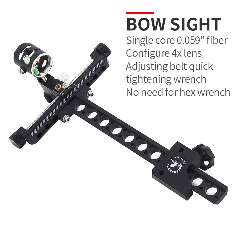 Aluminium Alloy Compund Bow Sight Archery 4X Lens Long Bracket CNC Machining Bow Sight
Aluminium Alloy Compund Bow Sight Archery 4X Lens Long Bracket CNC Machining Bow Sight