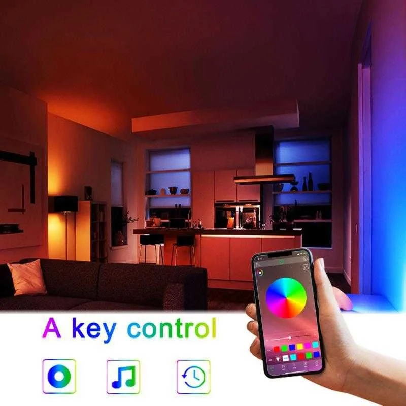 New 12v5050rgb music voice control intelligent Bluetooth app5m 10m light belt set
New 12v5050rgb music voice control intelligent Bluetooth app5m 10m light belt set