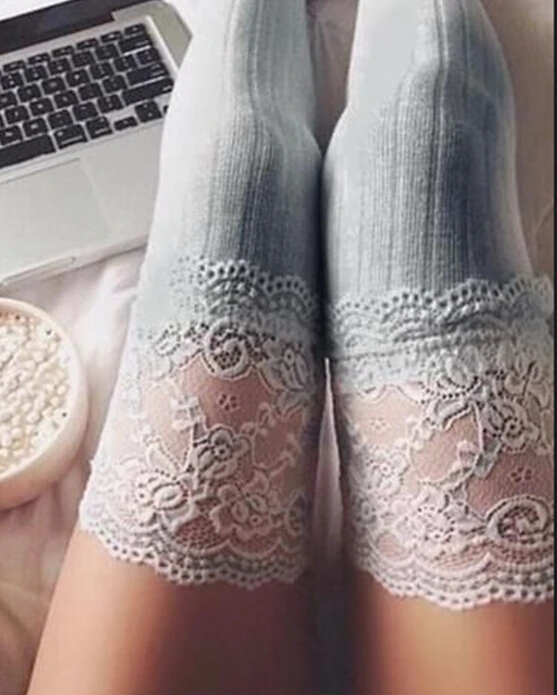 Women Lace Stocking New Floral Lace Trim Thigh High OVER the KNEE Long Cotton Warm Stockings
Women Lace Stocking New Floral Lace Trim Thigh High OVER the KNEE Long Cotton Warm Stockings