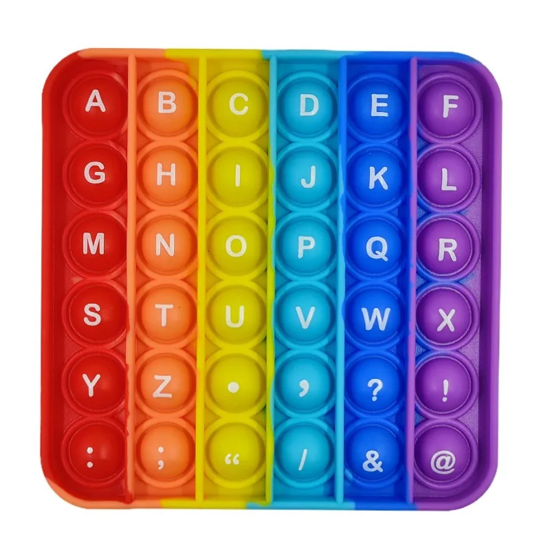 Push Bubble Sensory PopIt Fidget Toy Box Squishy Figet Stress Reliever Toys Adult Child Funny Anti Stress Popit Reliver antistre
Push Bubble Sensory PopIt Fidget Toy Box Squishy Figet Stress Reliever Toys Adult Child Funny Anti Stress Popit Reliver antistre