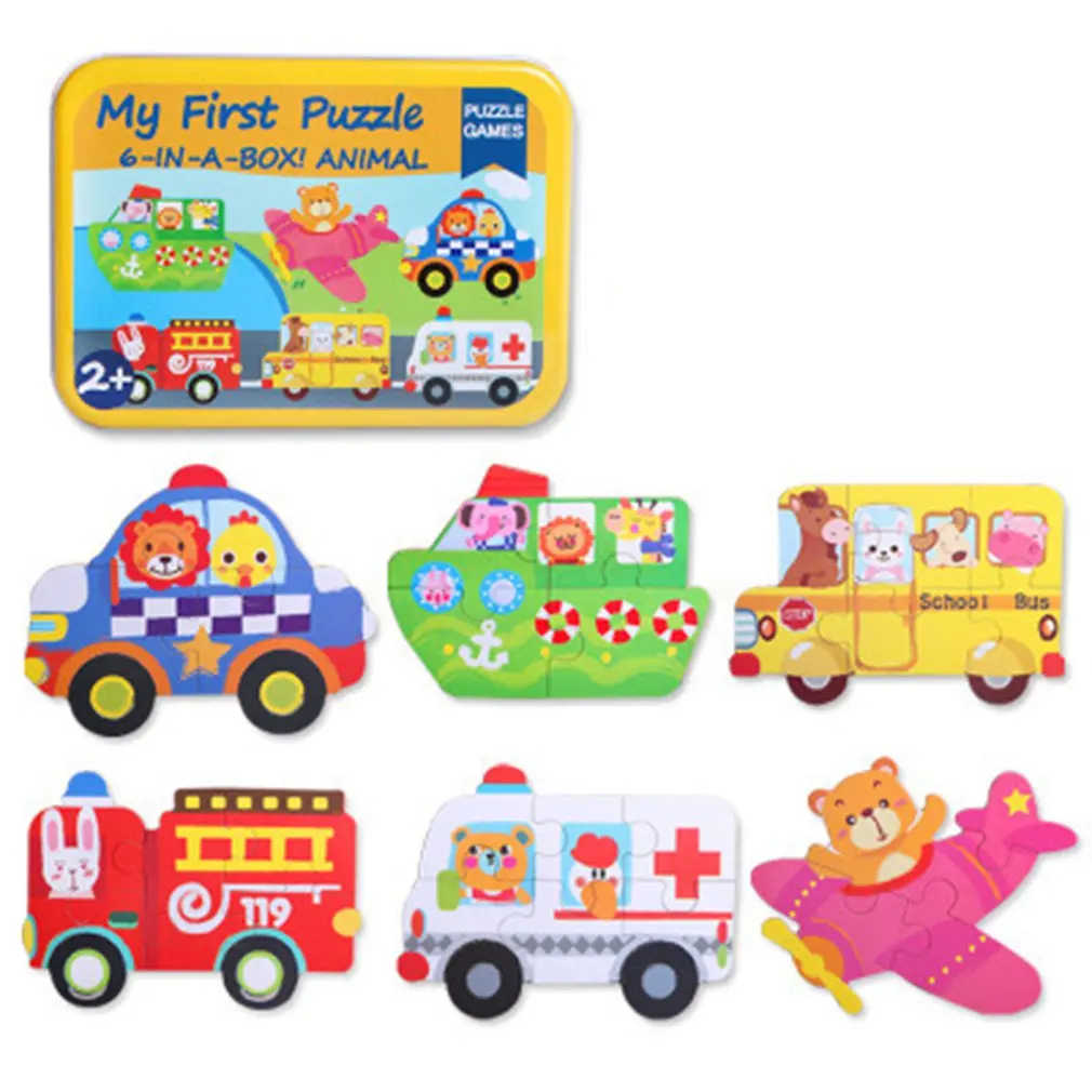 Wooden Puzzles Games 6-in-Box My First Puzzle Set for Toddlers Kids Educational Children's educational simple parent-child enter
Wooden Puzzles Games 6-in-Box My First Puzzle Set for Toddlers Kids Educational Children's educational simple parent-child enter