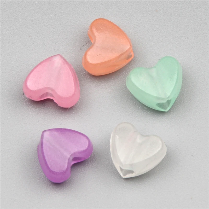 100pcs Glow In The Dark Acrylic Heart Spacer Loose Beads For Diy Luminous Necklace Bracelet Jewelry Making Big Hole 9x11mm
100pcs Glow In The Dark Acrylic Heart Spacer Loose Beads For Diy Luminous Necklace Bracelet Jewelry Making Big Hole 9x11mm