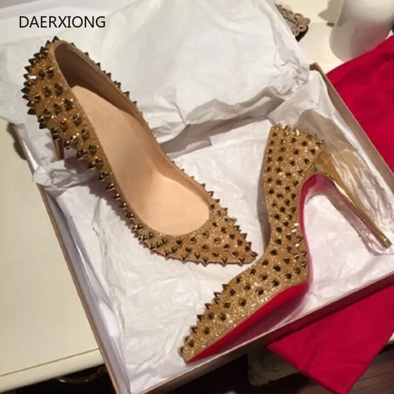 2021 new high heels women's shoes red high heels rivet wedding shoes 8cm 10cm 12cm pointed toe stiletto shoes sexy women's shoes
2021 new high heels women's shoes red high heels rivet wedding shoes 8cm 10cm 12cm pointed toe stiletto shoes sexy women's shoes