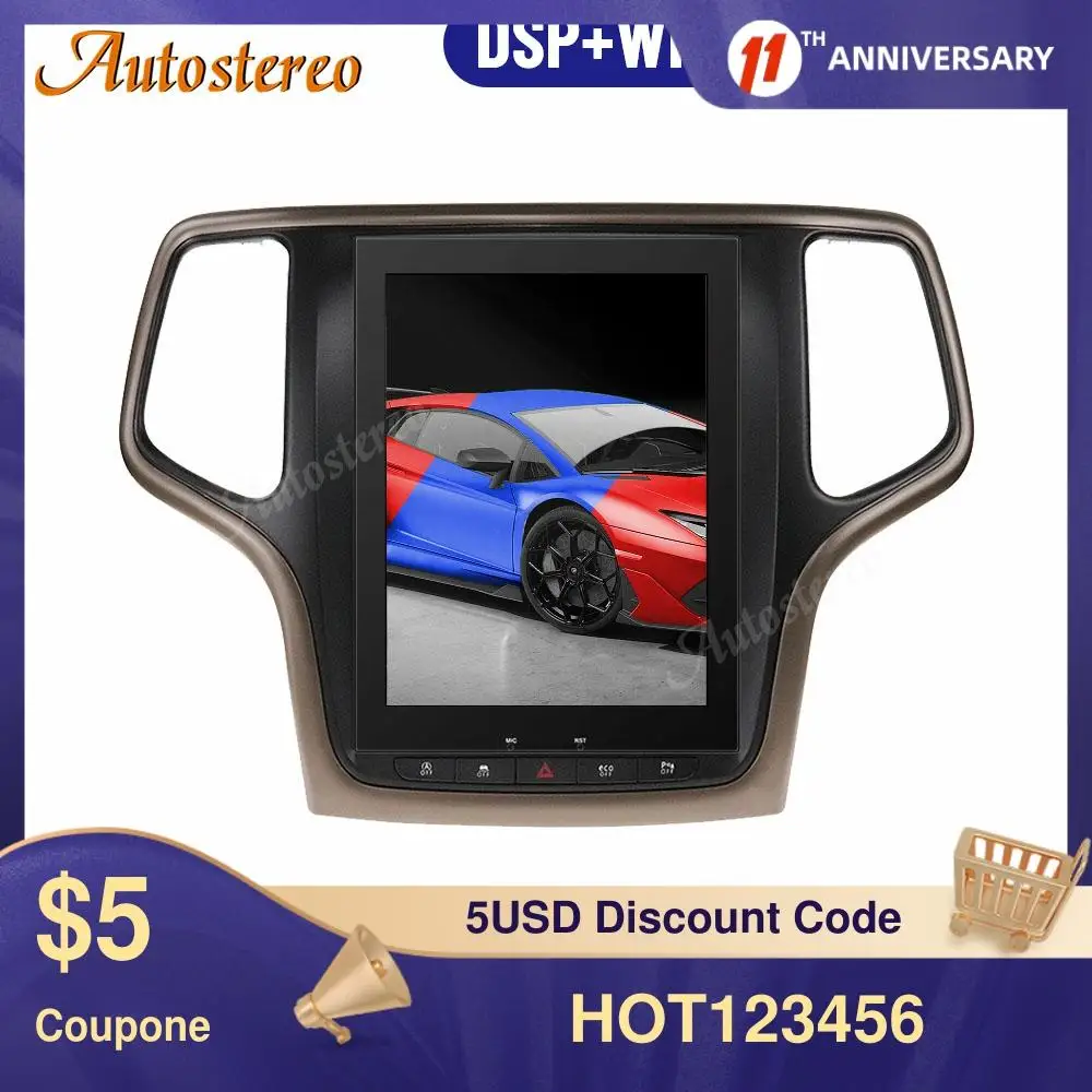 For JEEP Grand Cherokee 2012-2018 Android 9.0 4+128GB Tesla style Car GPS Navigation Head Unit Multimedia Player Auto Radio Tape
For JEEP Grand Cherokee 2012-2018 Android 9.0 4+128GB Tesla style Car GPS Navigation Head Unit Multimedia Player Auto Radio Tape