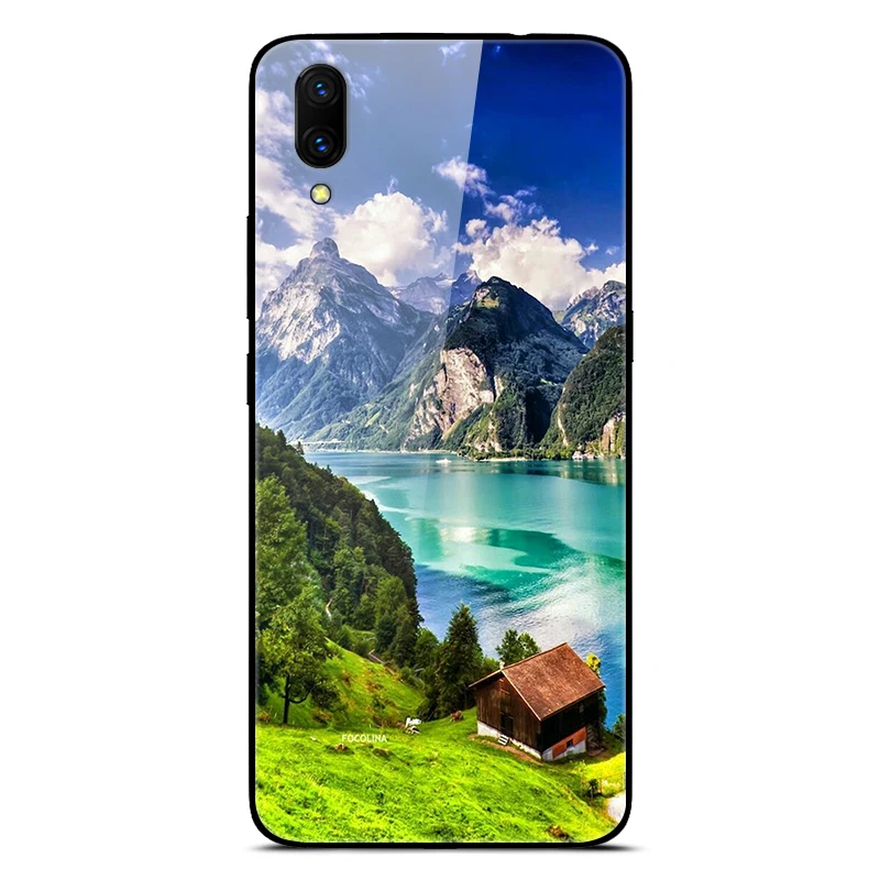 For VIVO X23 Phone Case Tempered Glass Back Cover With Black Silicone Bumper Series 2
For VIVO X23 Phone Case Tempered Glass Back Cover With Black Silicone Bumper Series 2