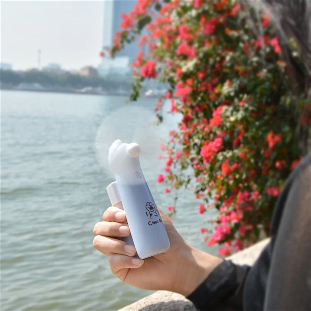 Portable Usb Mini Handheld Fans Electric Hold Small Originality Household Electrical Appliances Spray Fan | Автомобили и