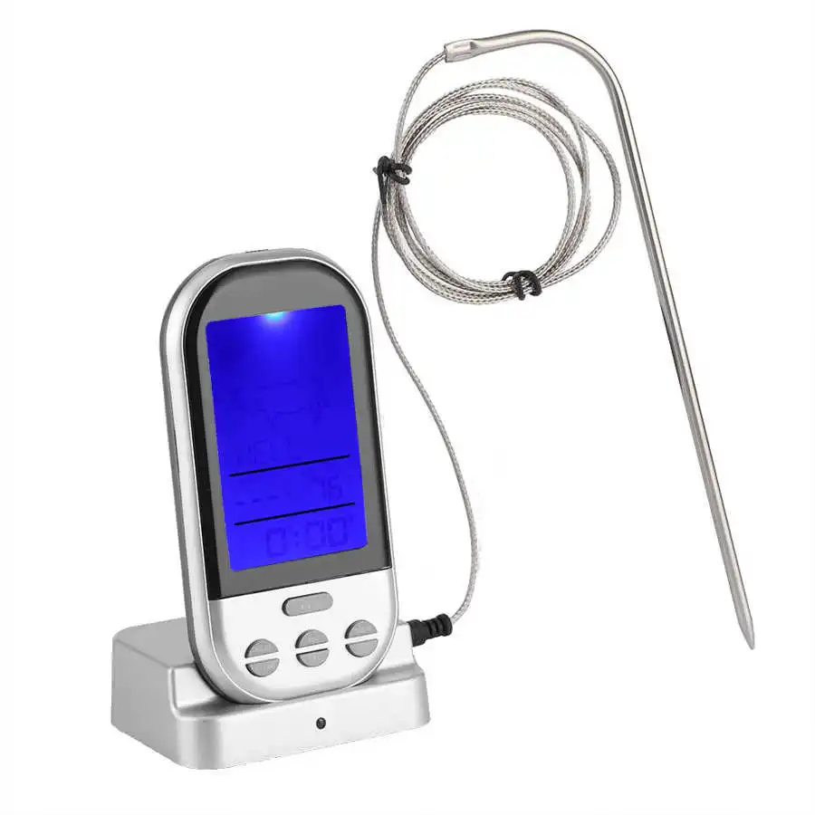 Digital Wireless Probe Food Meat Thermometer for Oven BBQ Grill Kitchen Cooking Tool
Digital Wireless Probe Food Meat Thermometer for Oven BBQ Grill Kitchen Cooking Tool