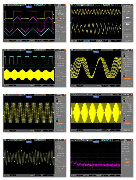 

Hantek MSO7302BLG 3 IN 1 Digital Storage Oscilloscope + 25MHz Function signal generator +8CH Logic Analyzer 2CH 2Gsa/s 300MHz
