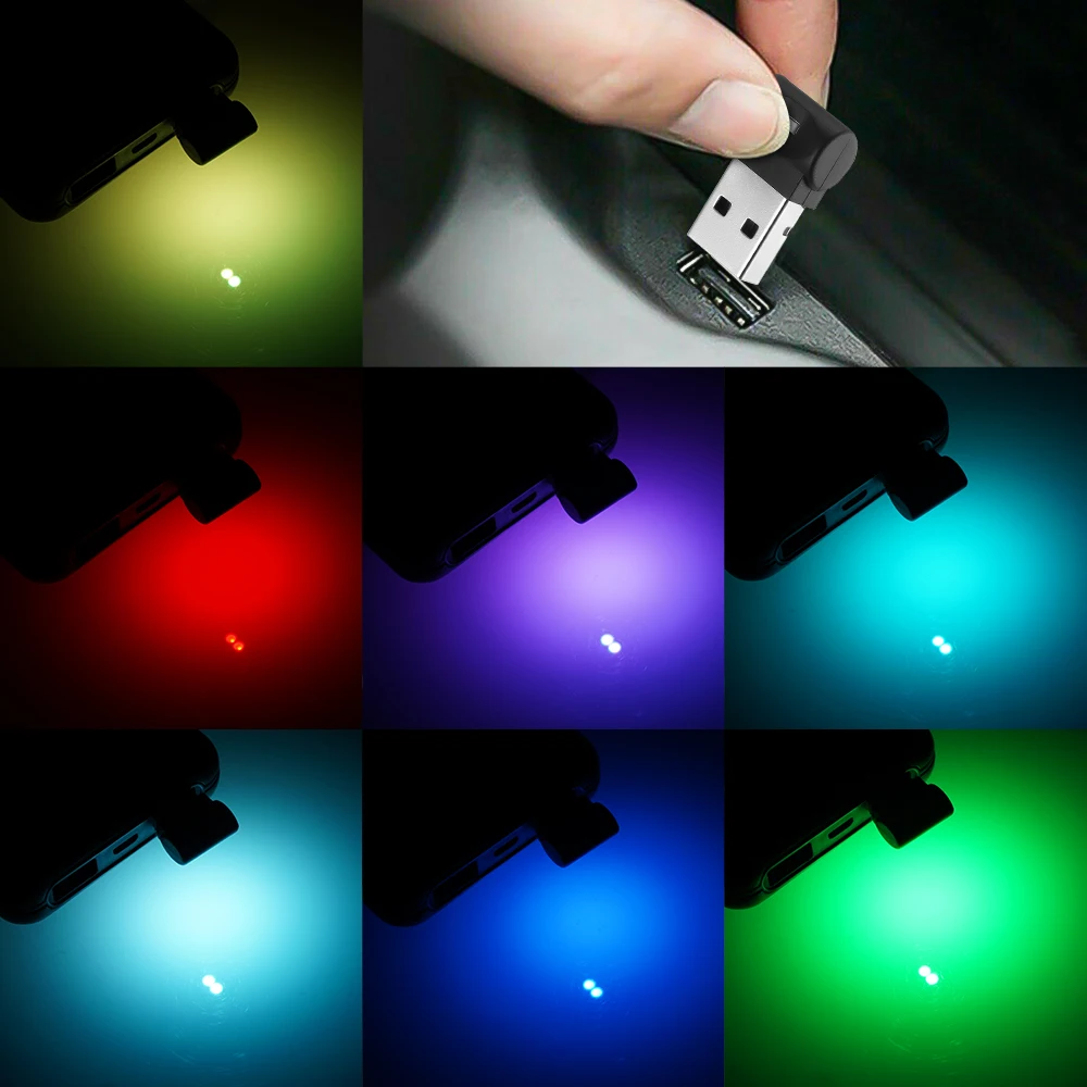 2Pcs Colorful Mini USB LED Car Light Auto Interior Atmosphere Light Decorative Emergency Lighting Lamp Car Accessory
2Pcs Colorful Mini USB LED Car Light Auto Interior Atmosphere Light Decorative Emergency Lighting Lamp Car Accessory