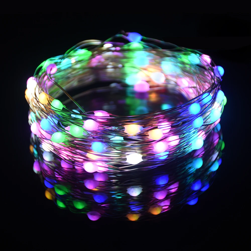 100LED Waterproof String Lights Fairy Garland RGB 7 Colors Multi Color USB Controller Home New Years Christmas Decoration
100LED Waterproof String Lights Fairy Garland RGB 7 Colors Multi Color USB Controller Home New Years Christmas Decoration