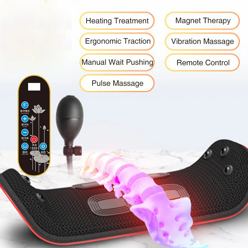 Electric Waist Back Massager Lumbar Traction Device Vibration Upgrade Style Massage machine Lumbar Spine Waist Relieve Pain
Electric Waist Back Massager Lumbar Traction Device Vibration Upgrade Style Massage machine Lumbar Spine Waist Relieve Pain