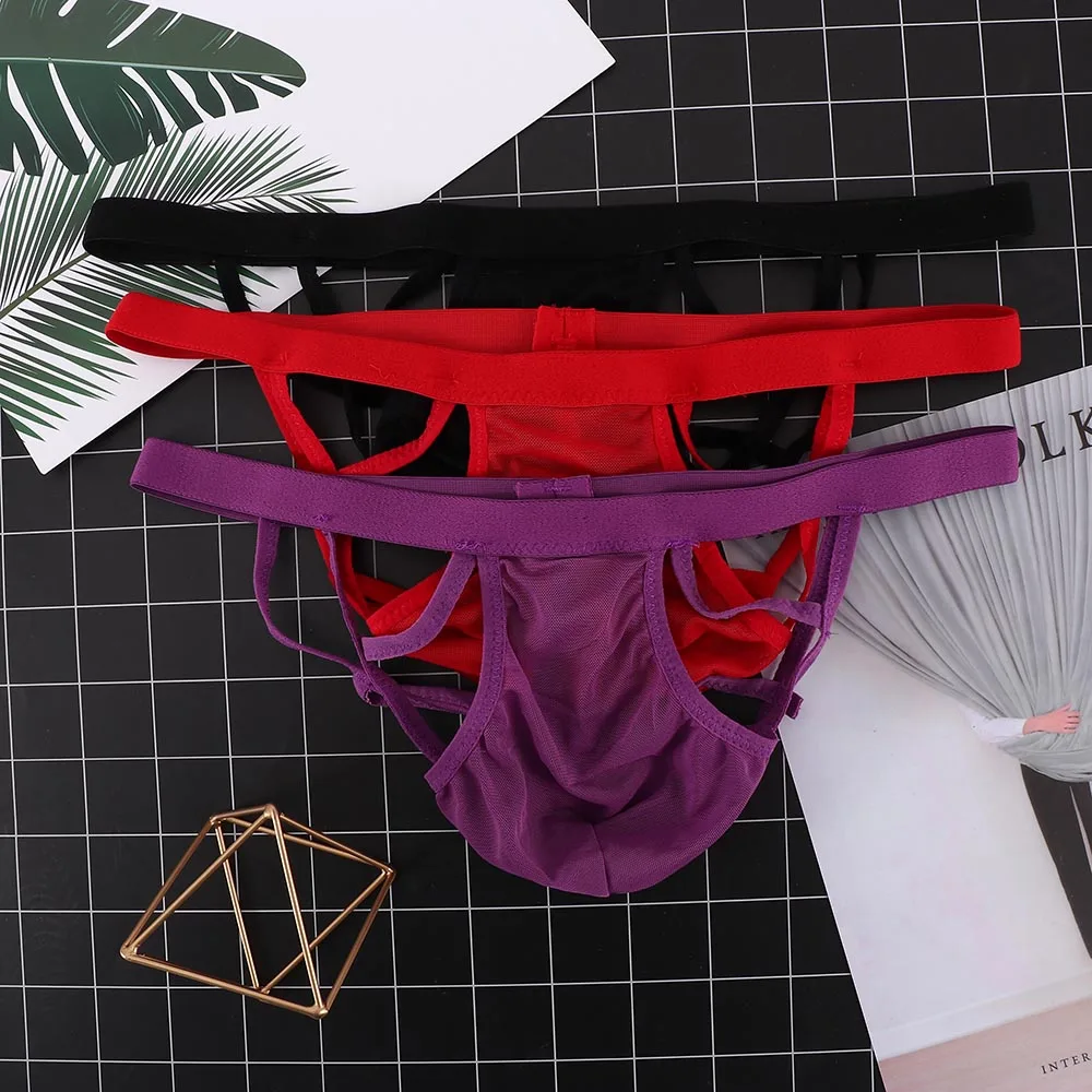 Men's Sexy Transparent Breathable Panties Fashion Underwear Hollow Briefs Thong T Pants
Men's Sexy Transparent Breathable Panties Fashion Underwear Hollow Briefs Thong T Pants