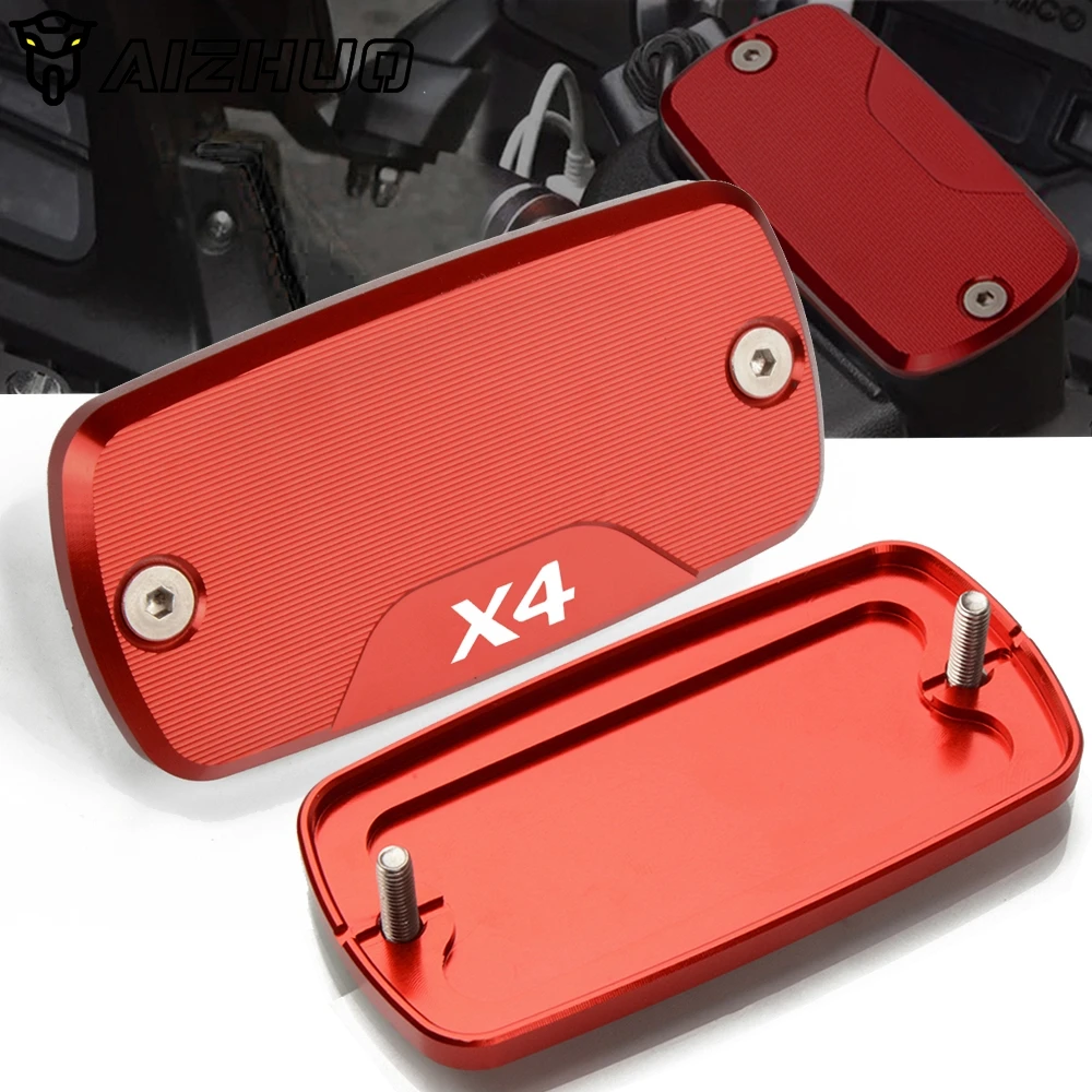 

Motorcycle Accessories Front Brake Fluid Reservoir Tank Cap Cover FOR HONDA X4 1998-2004 1999 2000 2001 2002 2003