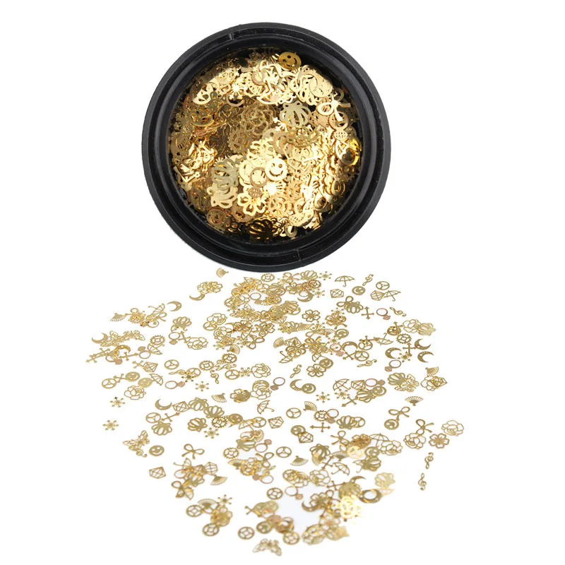 1 Box Hollow Out Gold Nail Glitter Sequins Flower Mixed Design Decorations for Arts Pillette Accessories
1 Box Hollow Out Gold Nail Glitter Sequins Flower Mixed Design Decorations for Arts Pillette Accessories