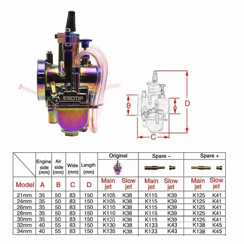 Motorcycle Modification Color Electroplating Carburetor Carburetor Motorcycle Y9M1
Motorcycle Modification Color Electroplating Carburetor Carburetor Motorcycle Y9M1