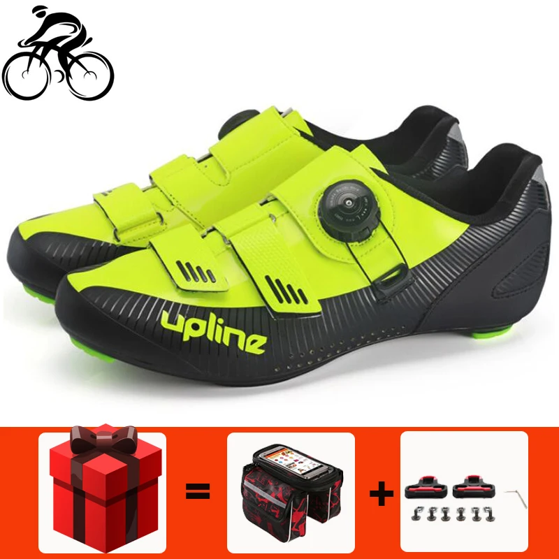 Мужская нескользящая обувь для велоспорта, сверхлегкая дышащая зеленая обувь для соревнований, дорожный велосипед
Мужская нескользящая обувь для велоспорта, сверхлегкая дышащая зеленая обувь для соревнований, дорожный велосипед