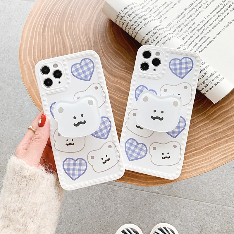 Cute cartoon bear Phone case For iphone 12 11 pro max 12mini XR XS MAX X SE 2 2020 7 8 Plus Soft shell with Mobile phone stents
Cute cartoon bear Phone case For iphone 12 11 pro max 12mini XR XS MAX X SE 2 2020 7 8 Plus Soft shell with Mobile phone stents