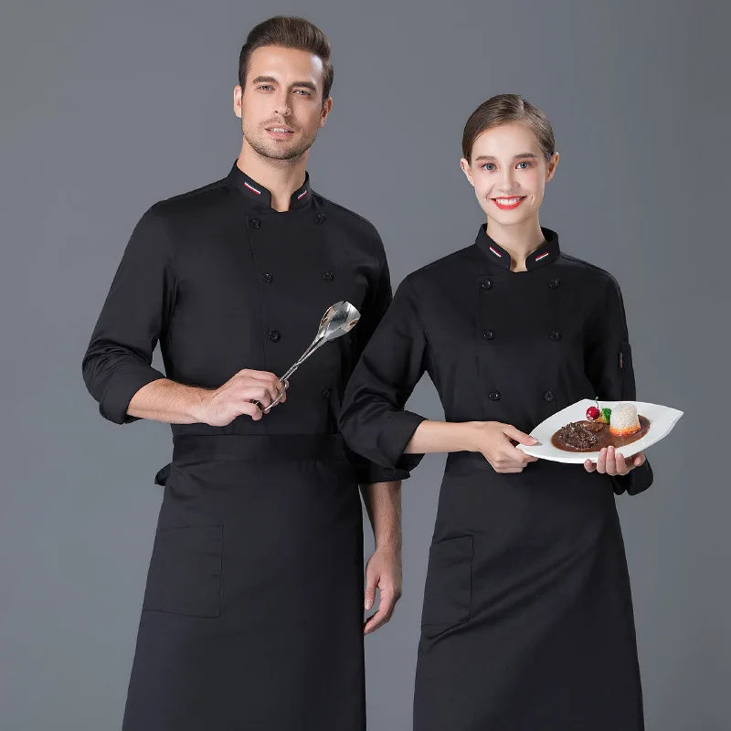 pot restaurant dining room to kitchen work clothes after cook male overalls bakers long-sleeved food clothing qiu dong 
pot restaurant dining room to kitchen work clothes after cook male overalls bakers long-sleeved food clothing qiu dong