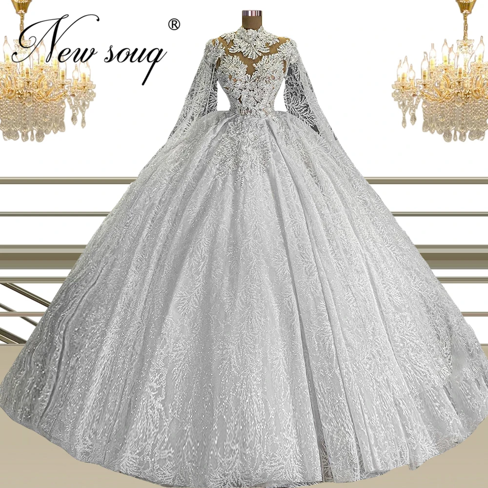 Saudi Arabia Long Sleeves Women Wedding Dresses Luxury Puffy Beads Bridal Gowns 2022 Vestidos De Noiva Dubai Couture Bride Dress
Saudi Arabia Long Sleeves Women Wedding Dresses Luxury Puffy Beads Bridal Gowns 2022 Vestidos De Noiva Dubai Couture Bride Dress