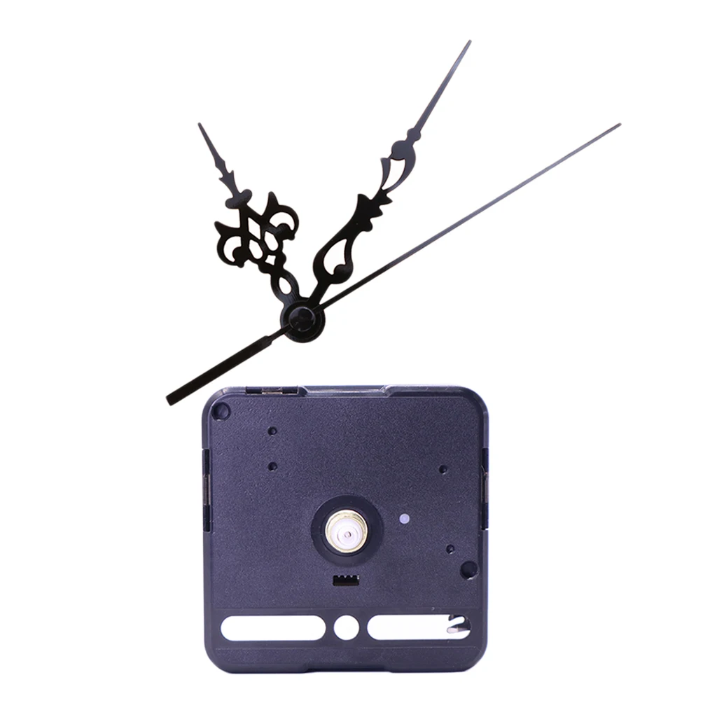 Black Wall Clock Movement With 3 Hand Fits 0.11in Thick Dial Motor Mechanism Kit
Black Wall Clock Movement With 3 Hand Fits 0.11in Thick Dial Motor Mechanism Kit